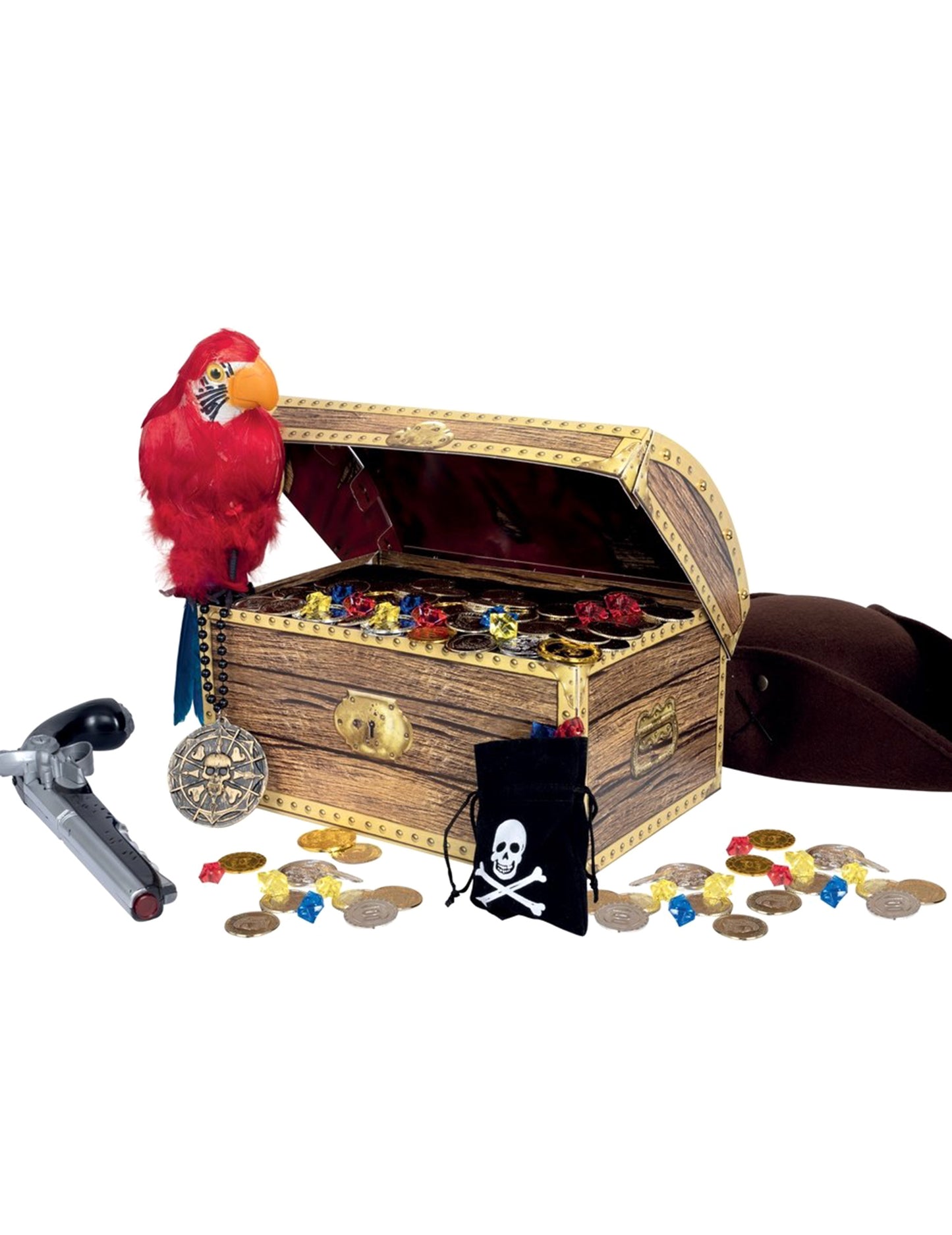 Pirátská kabelka s umělými drahokamy