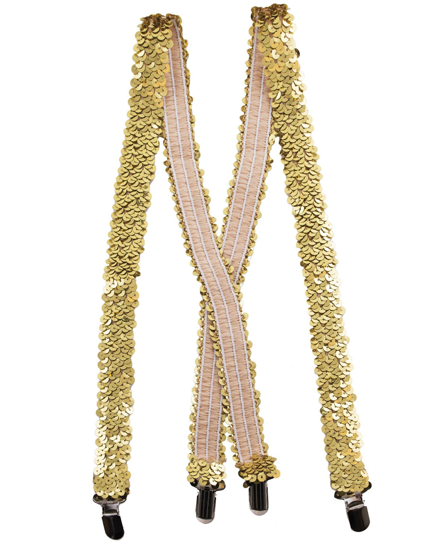 Dospělé zlaté flitrované šle