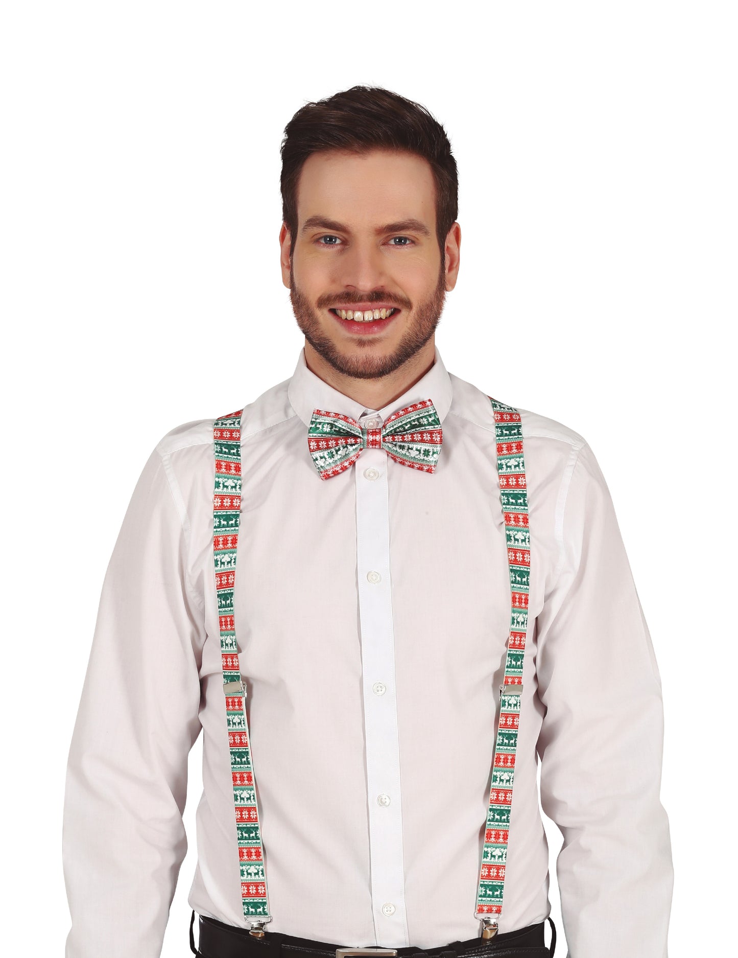 Vánoční vzorované šle pro dospělé