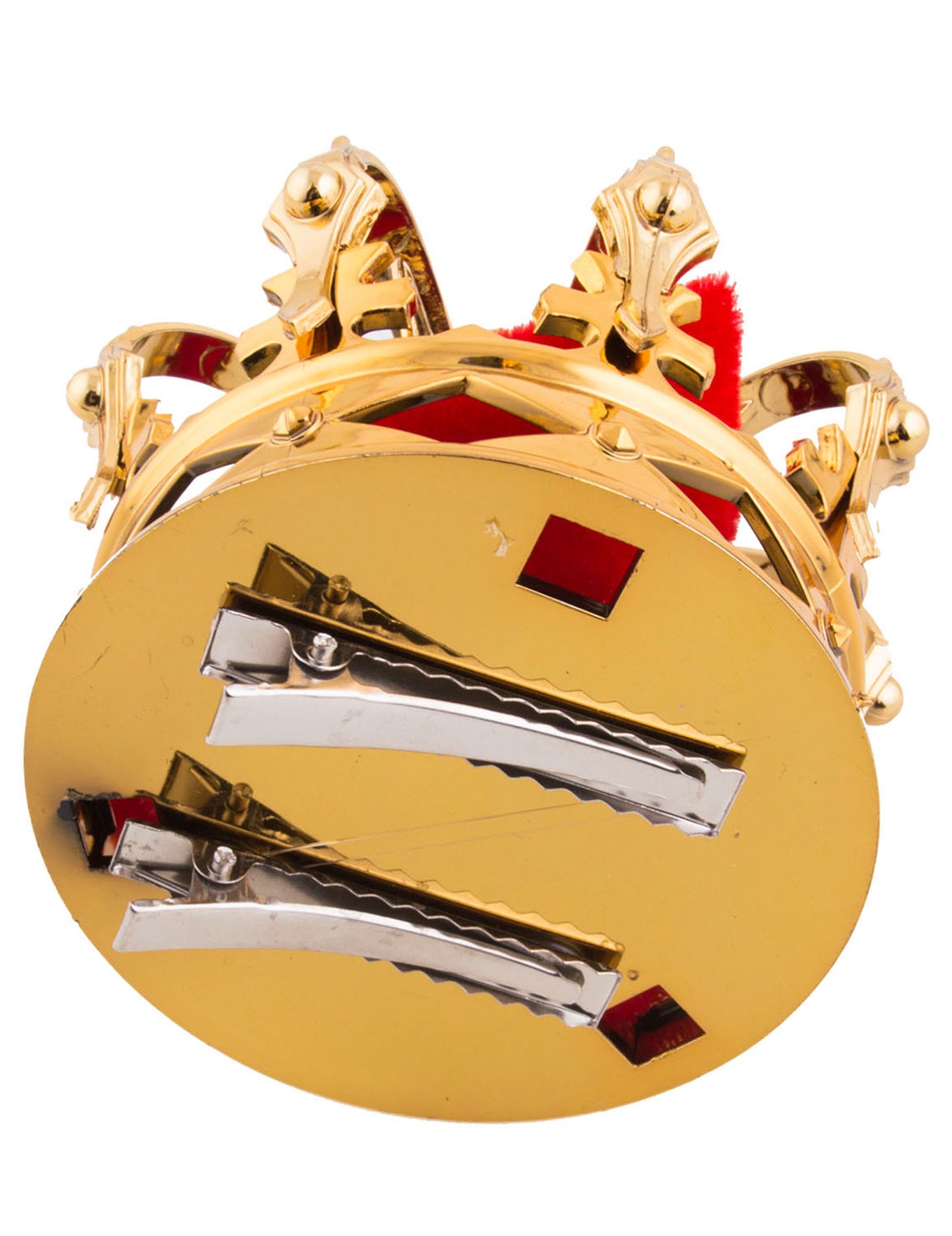 Mini sponka do vlasů se zlatou královskou korunou