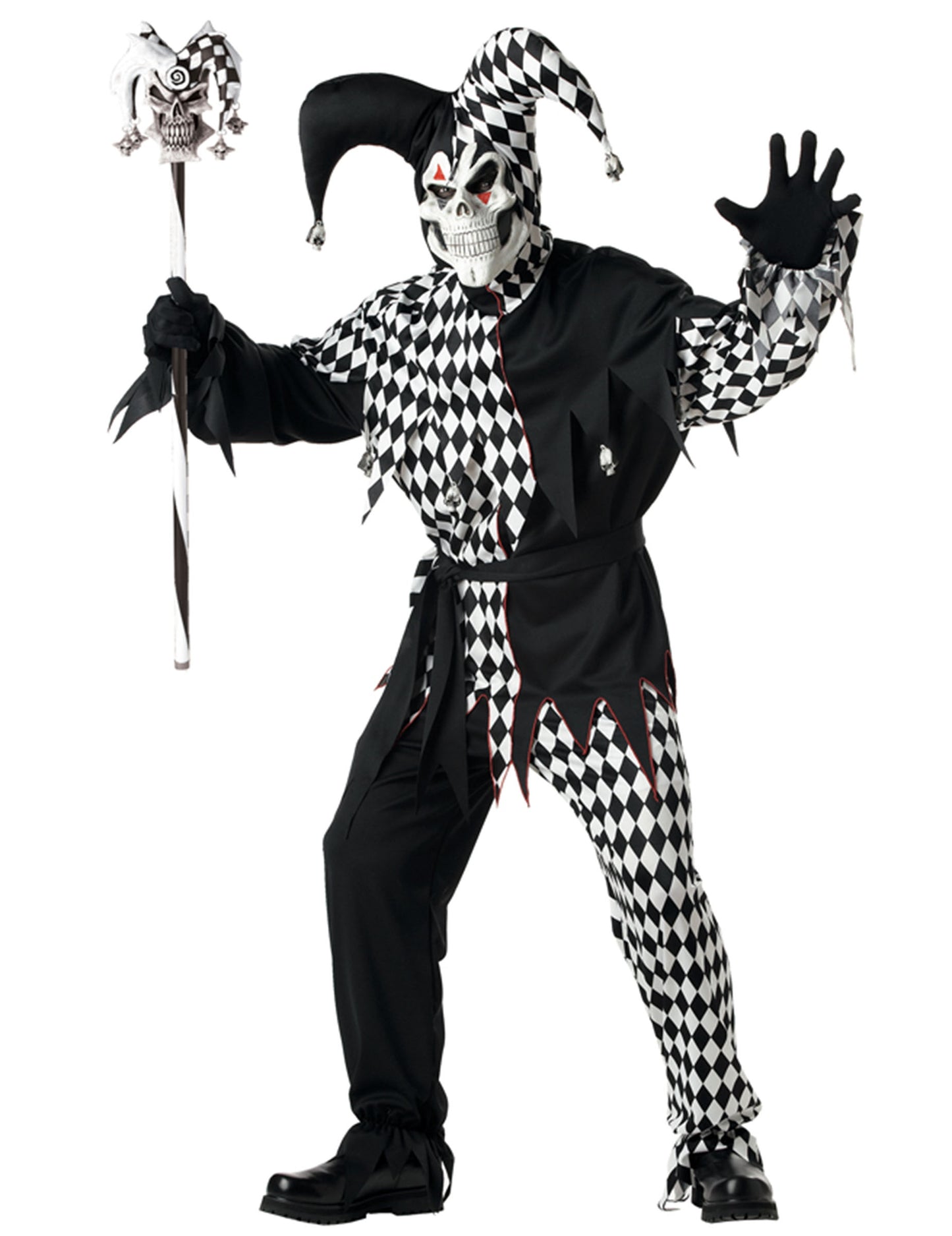 Dospělá černobílá šaškova hůl