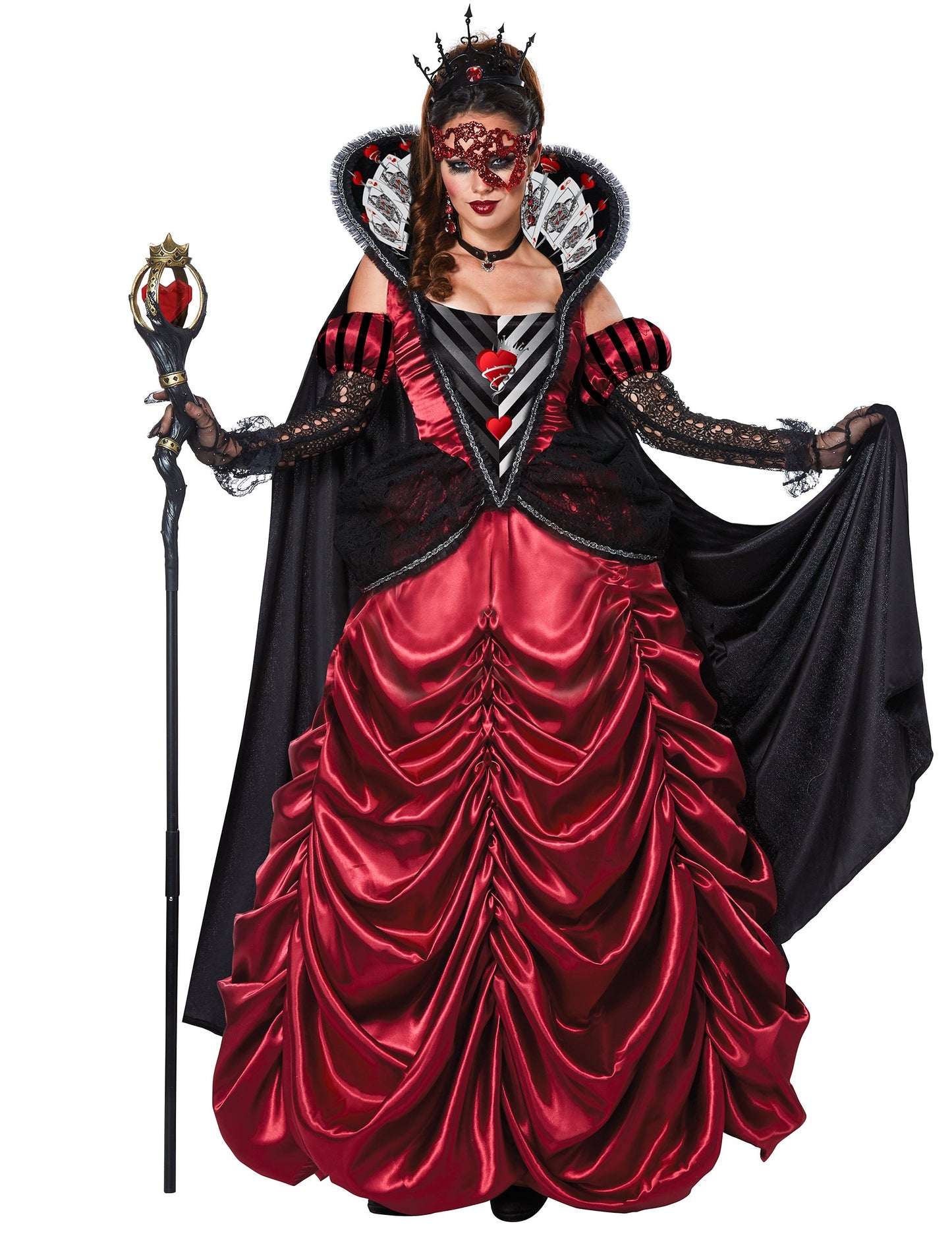 Mise en situation de la canne reine des coeurs