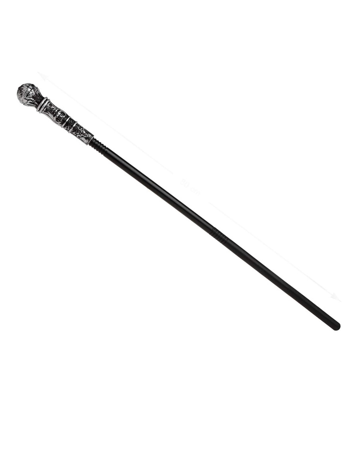 Hůl žezlo pro dospělý stříbrná a černá