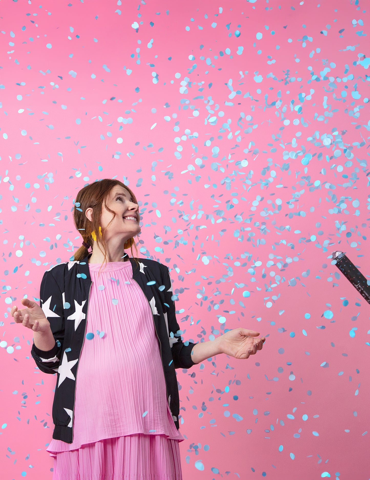 Konfety dělo chlapec modrý 60 cm