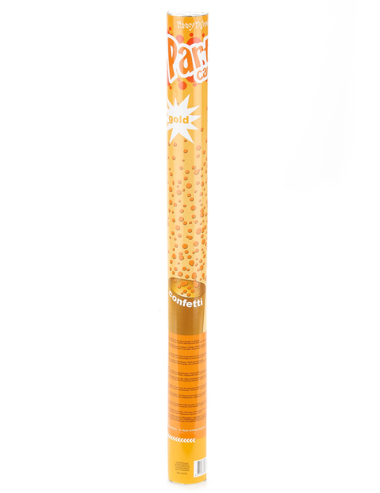 Zlaté konfetové dělo 60 cm