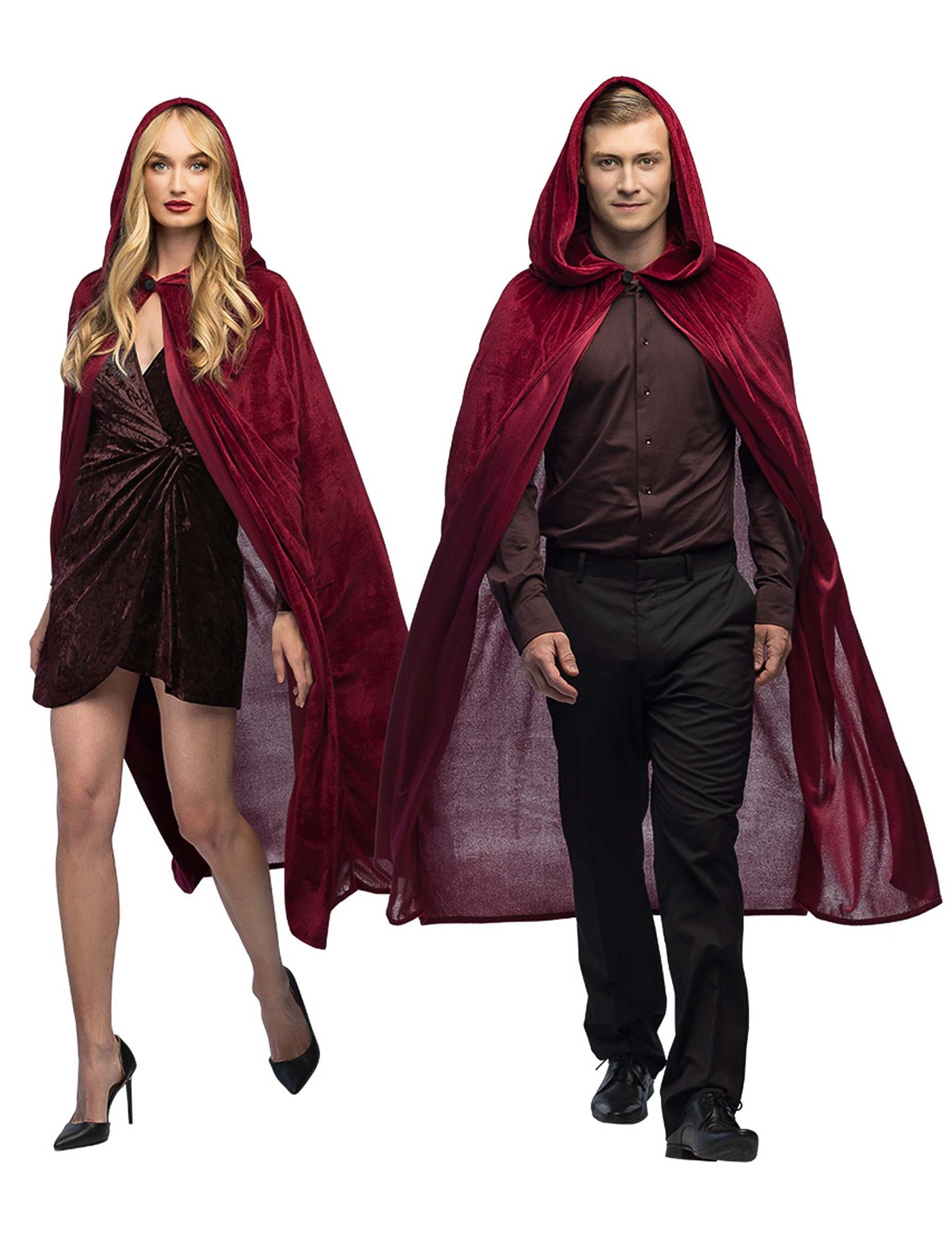 Vínově červená pláštěnka s kapucí 170 cm