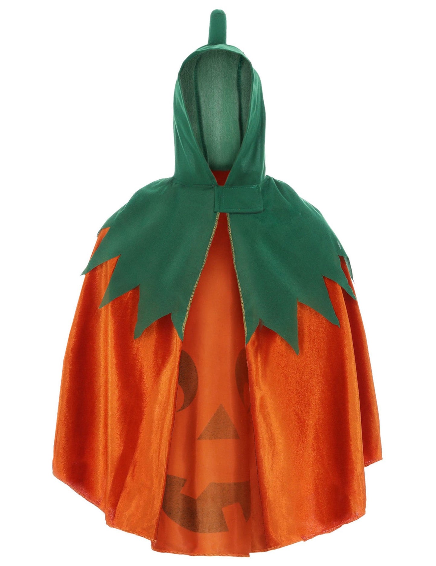 Dětská oranžová sametová dýňová pláštěnka s kapucí