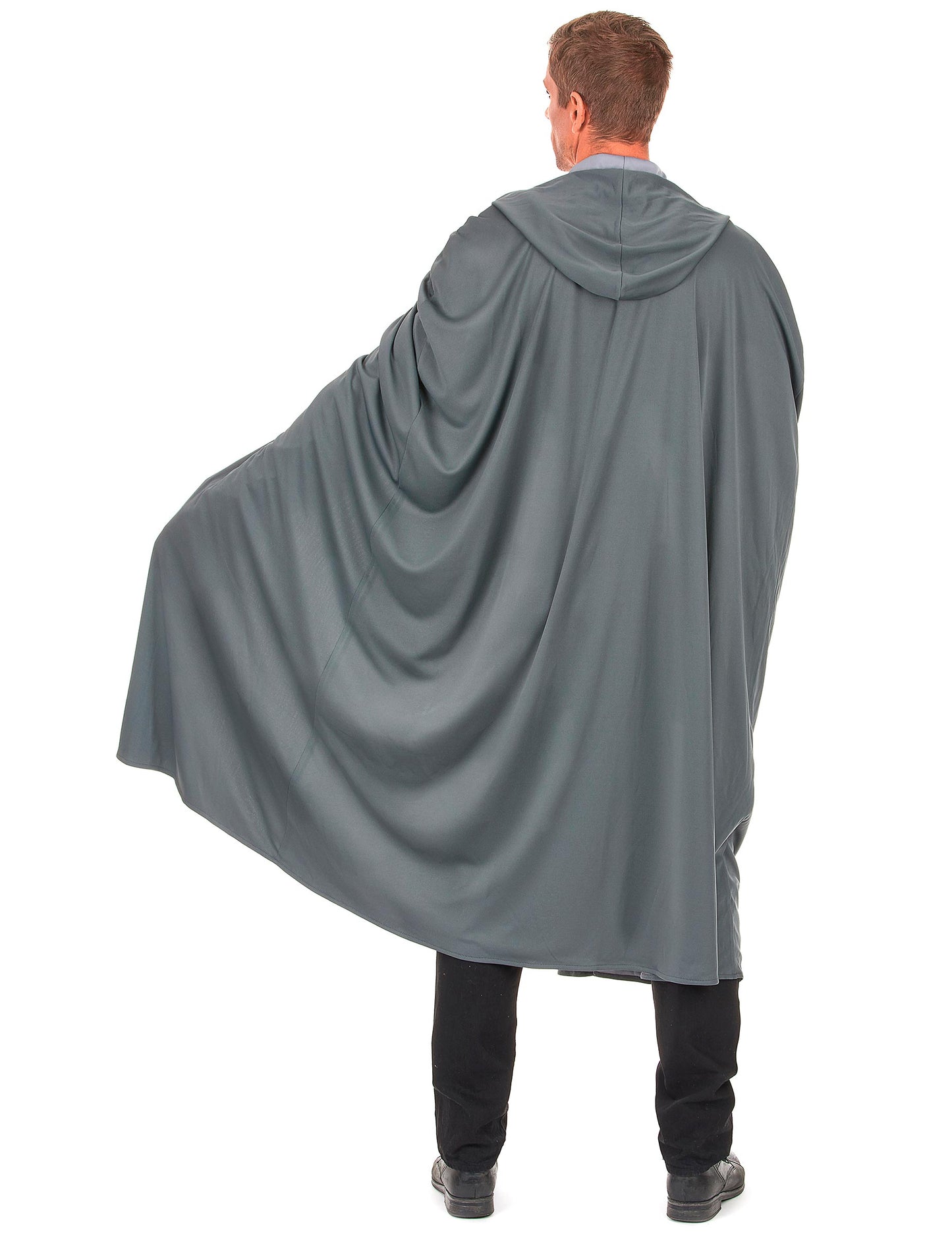 Dlouhý šedý plášť pro dospělé