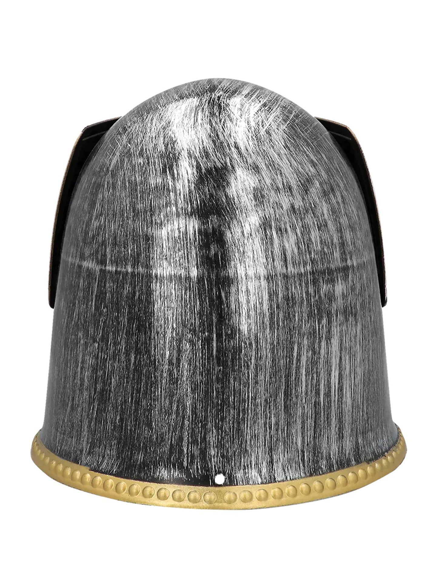 Pohled zezadu na středověký rytířský helm