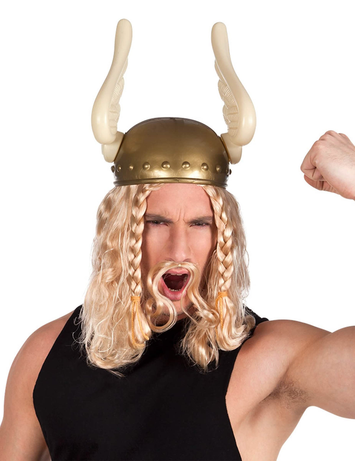 Pohled zepředu na galovský přilba pro dospělý
