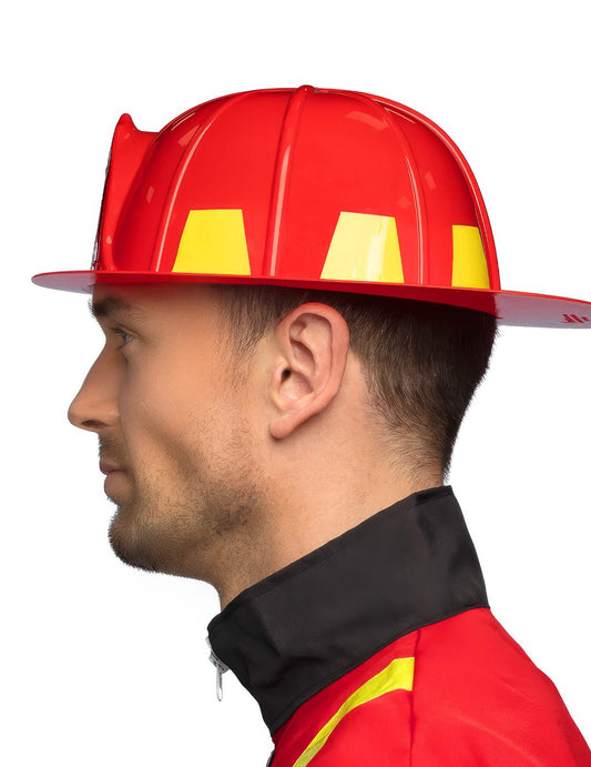 Vue de profil du casque de pompier pour adulte
