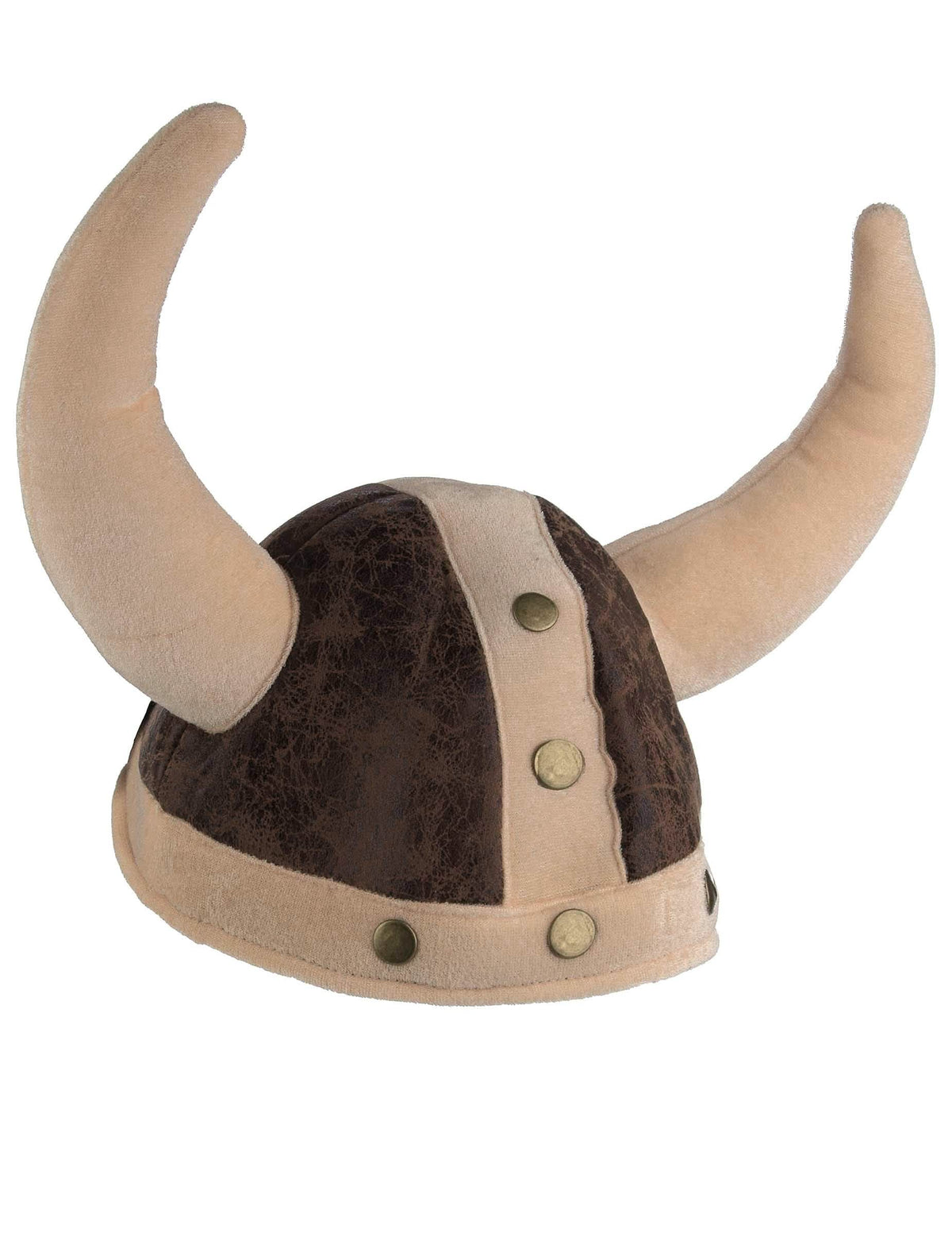 Pohled zepředu na měkkou vikingskou helmu pro dospělý