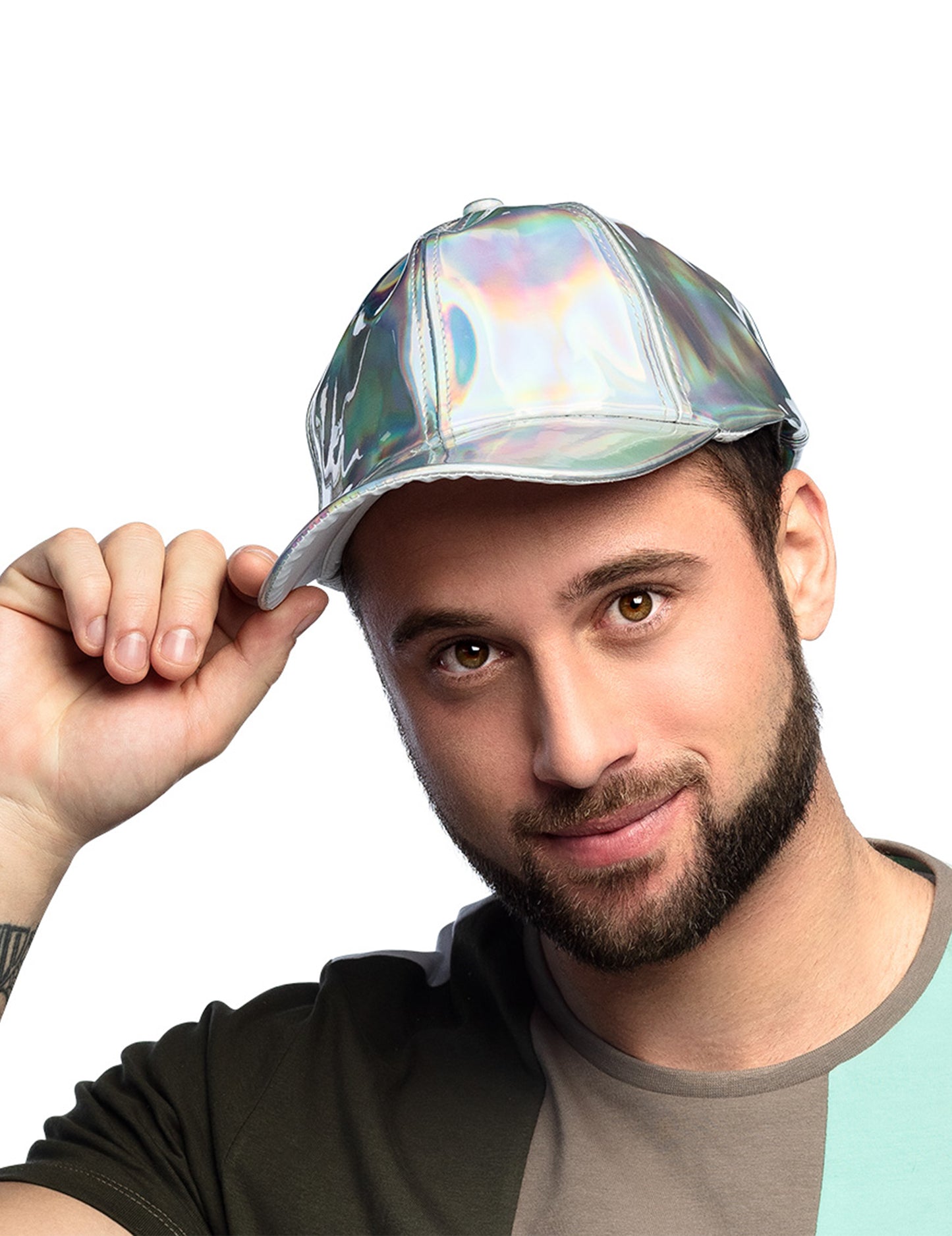 Dospělá duhová stříbrná čepice