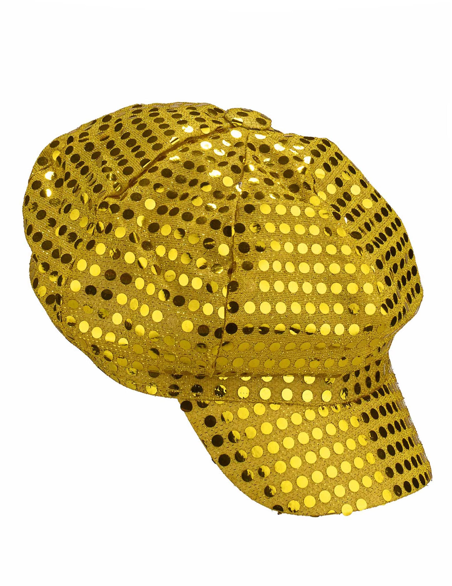 Zlatá flitrovaná diskotéková čepice pro dospělé
