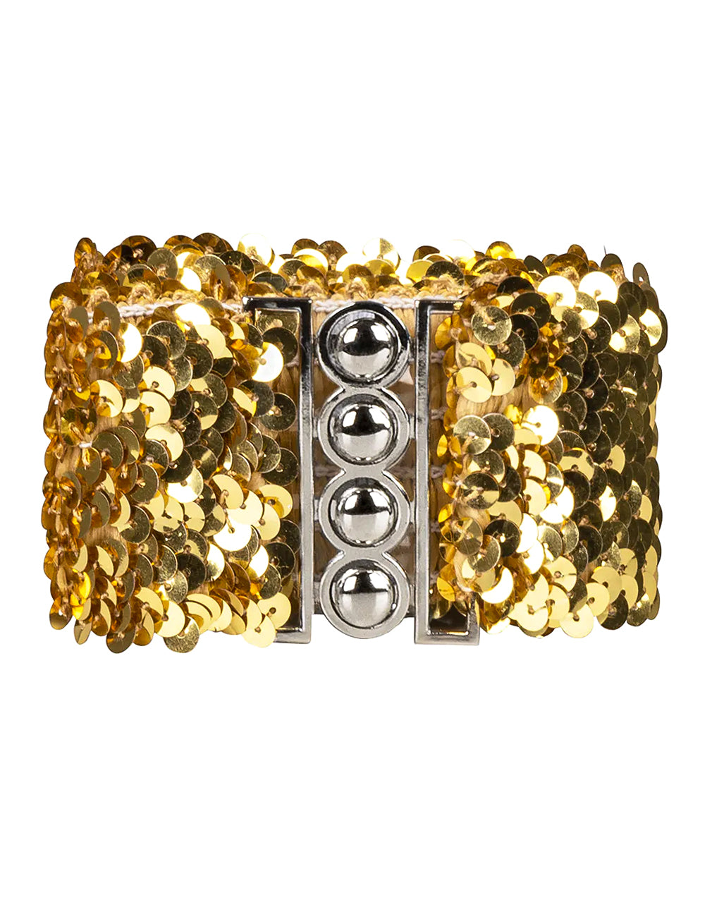 Zlatý flitrovaný pásek pro dospělé