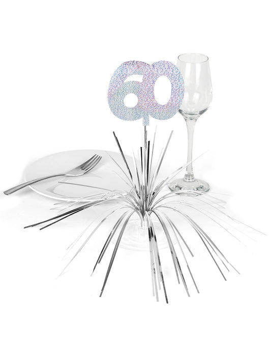 Mise en situation sur une table du centre de table 60 ans