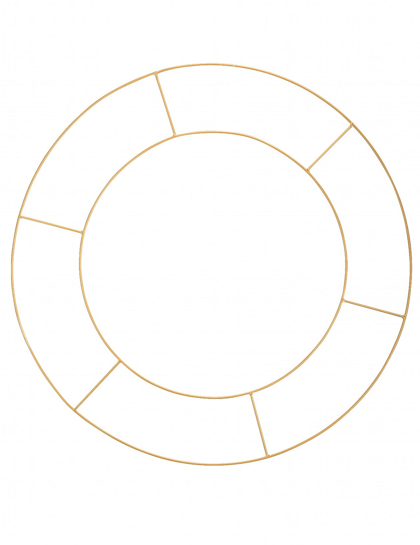 Zlatý kovový dvojitý kruh na 60 přívěsků cm