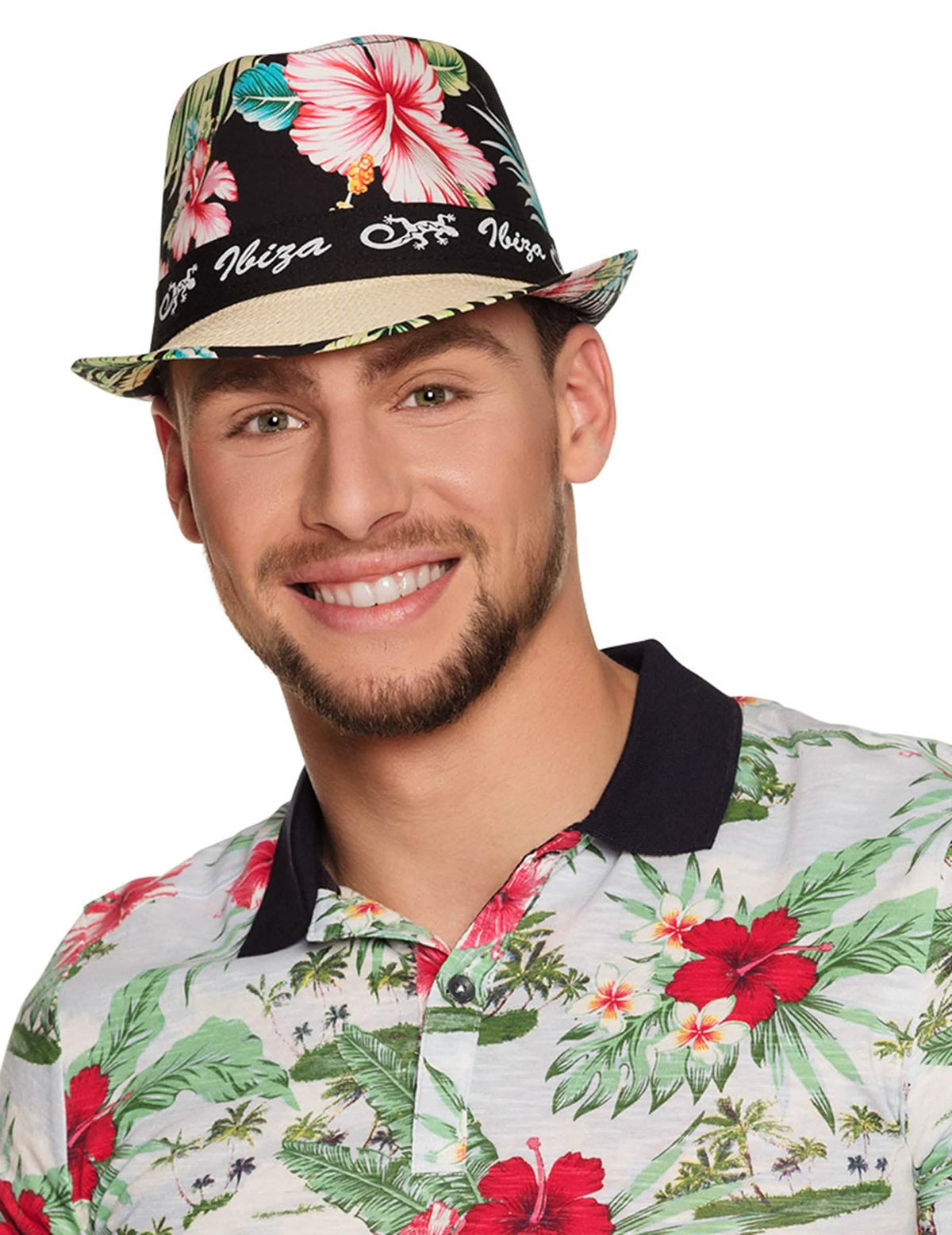 Pohled zepředu na borsalino klobouk ibiza pro dospělý