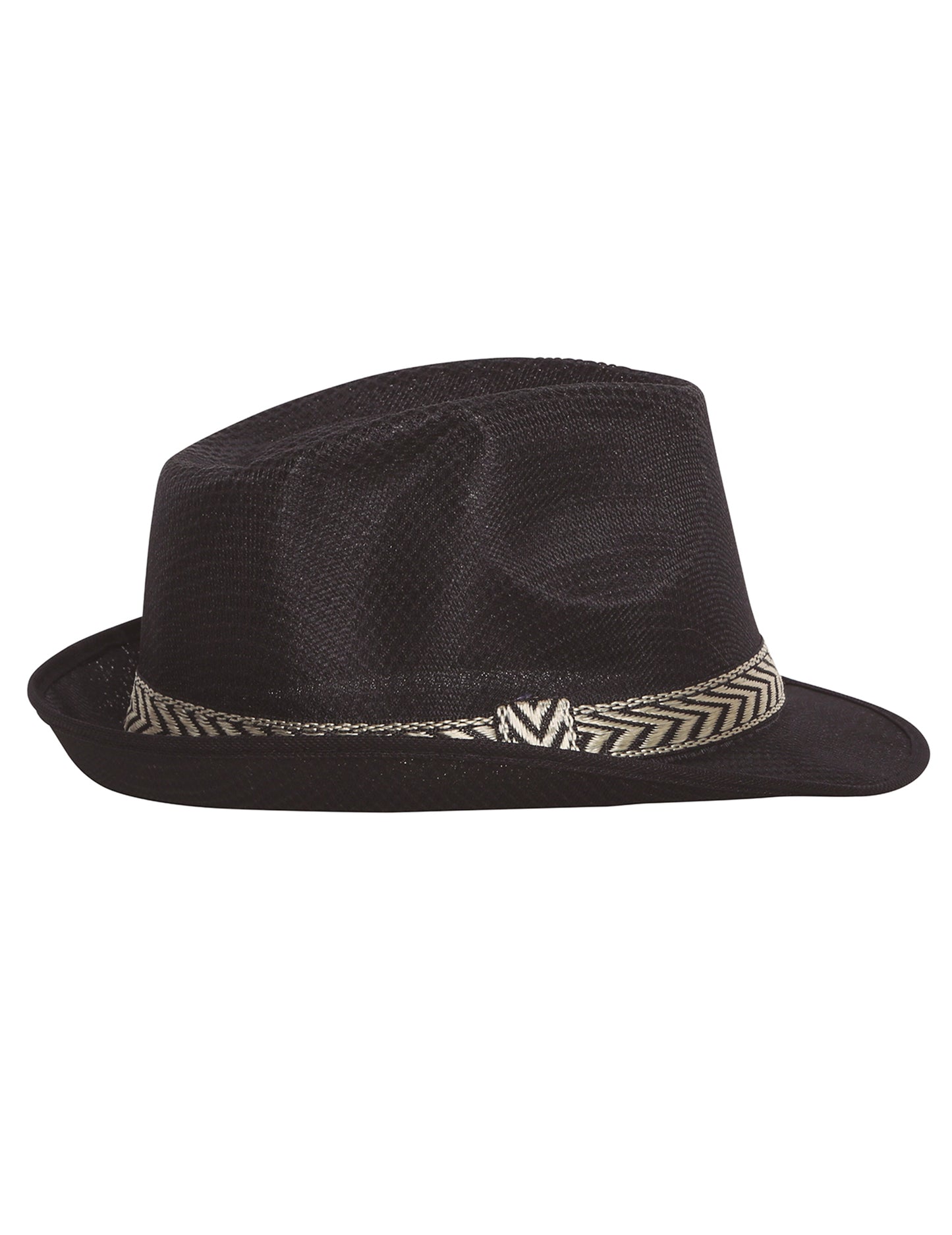 Černý klobouk trilby pro dospělé borsalino