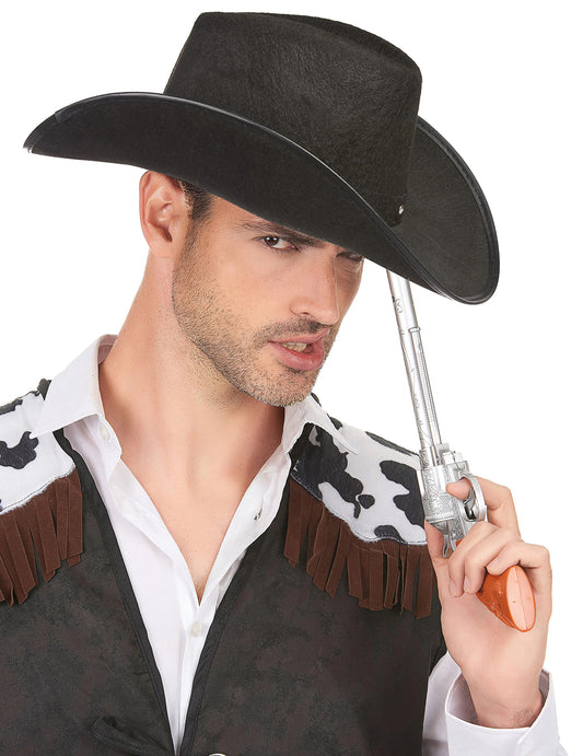 Vue de face du chapeau de cowboy