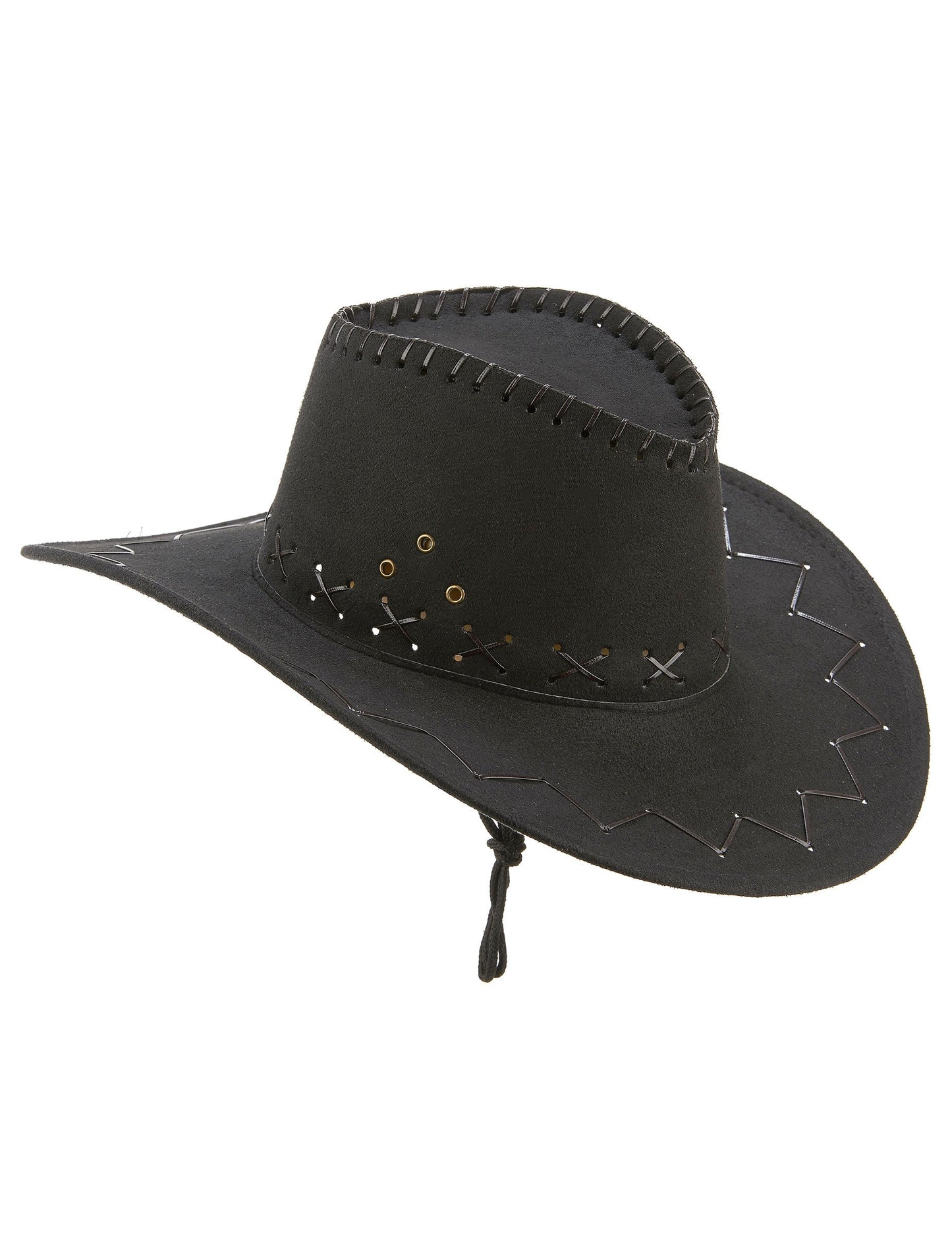Vue de profil du chapeau de cowboy pour adulte