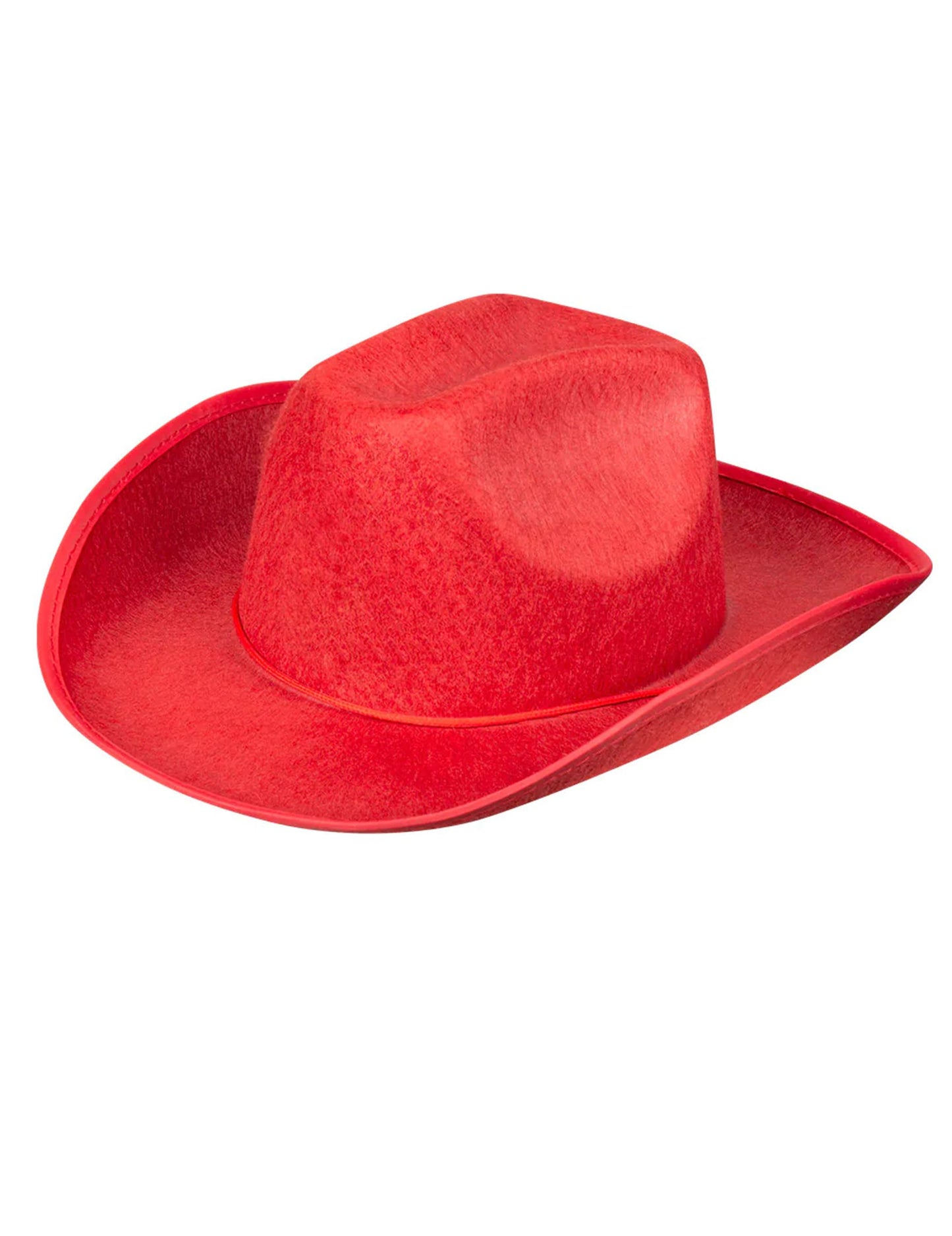 Červený kovbojský klobouk pro dospělé