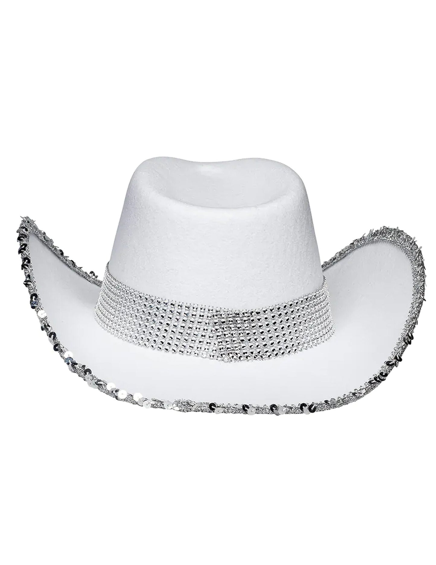 Kovbojský klobouk s kamínky pro dospělé nevěsty