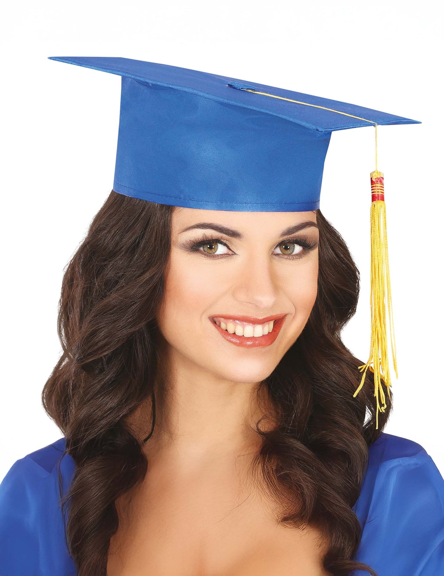 Chapeau de diplômé bleu adulte