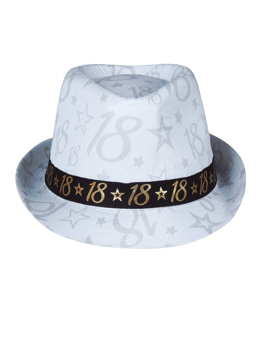Vue de face du Chapeau de gangster 18 ans