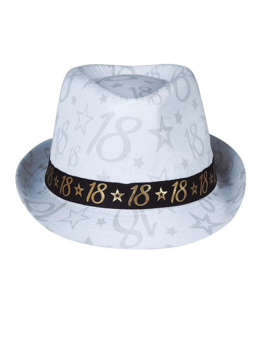 Vue de face du Chapeau de gangster 18 ans