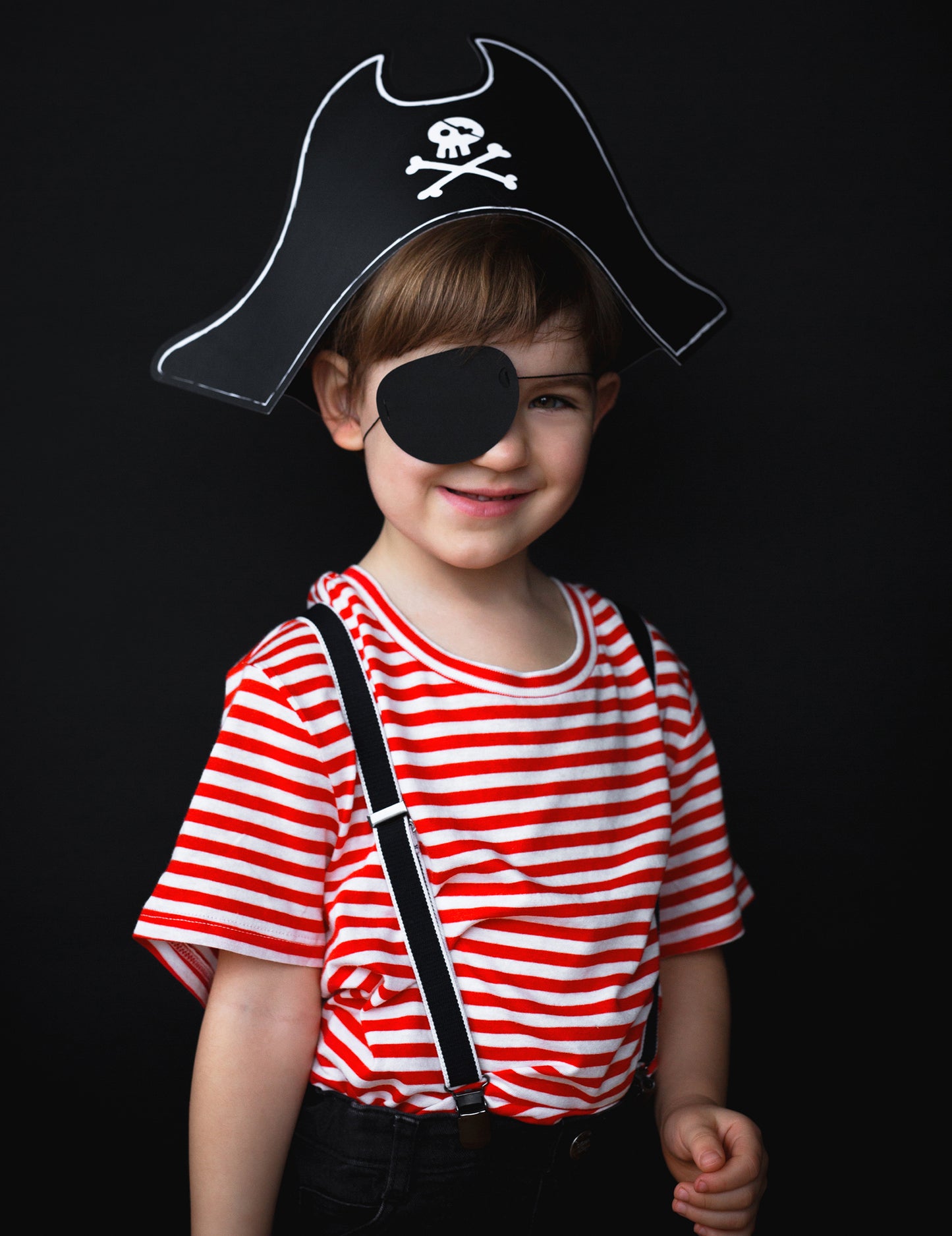 Dětský pirátský klobouk a páska přes oko