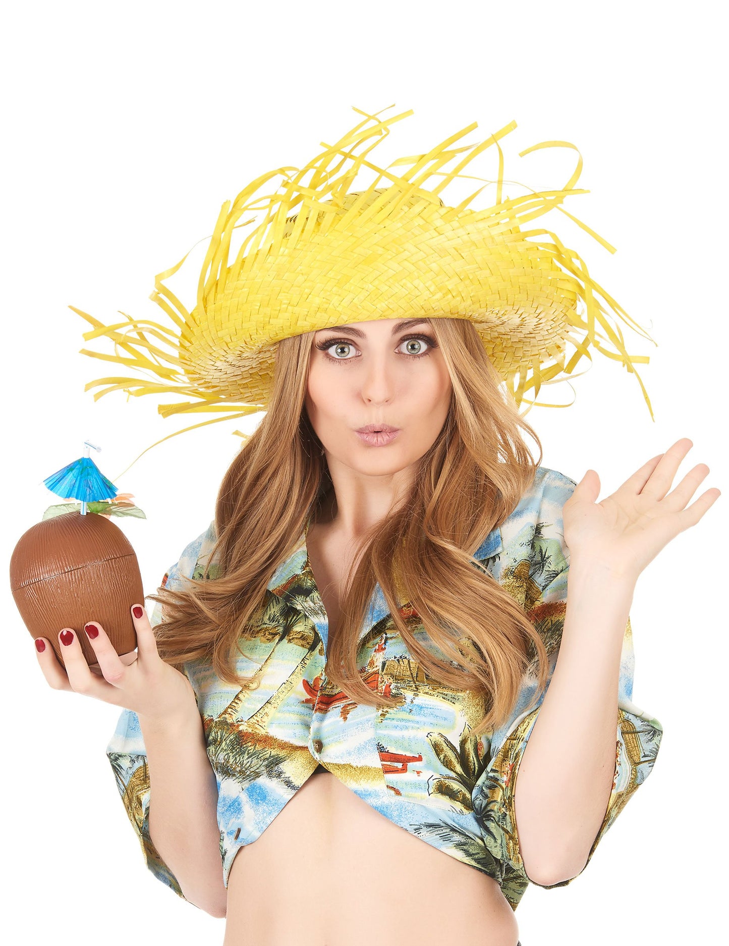 Adult Yellow Hawai Hat