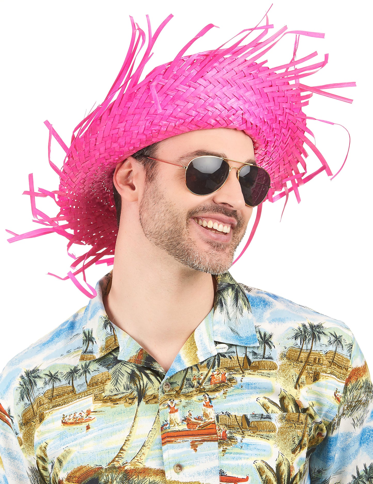 Adult Pink Hawai Hat