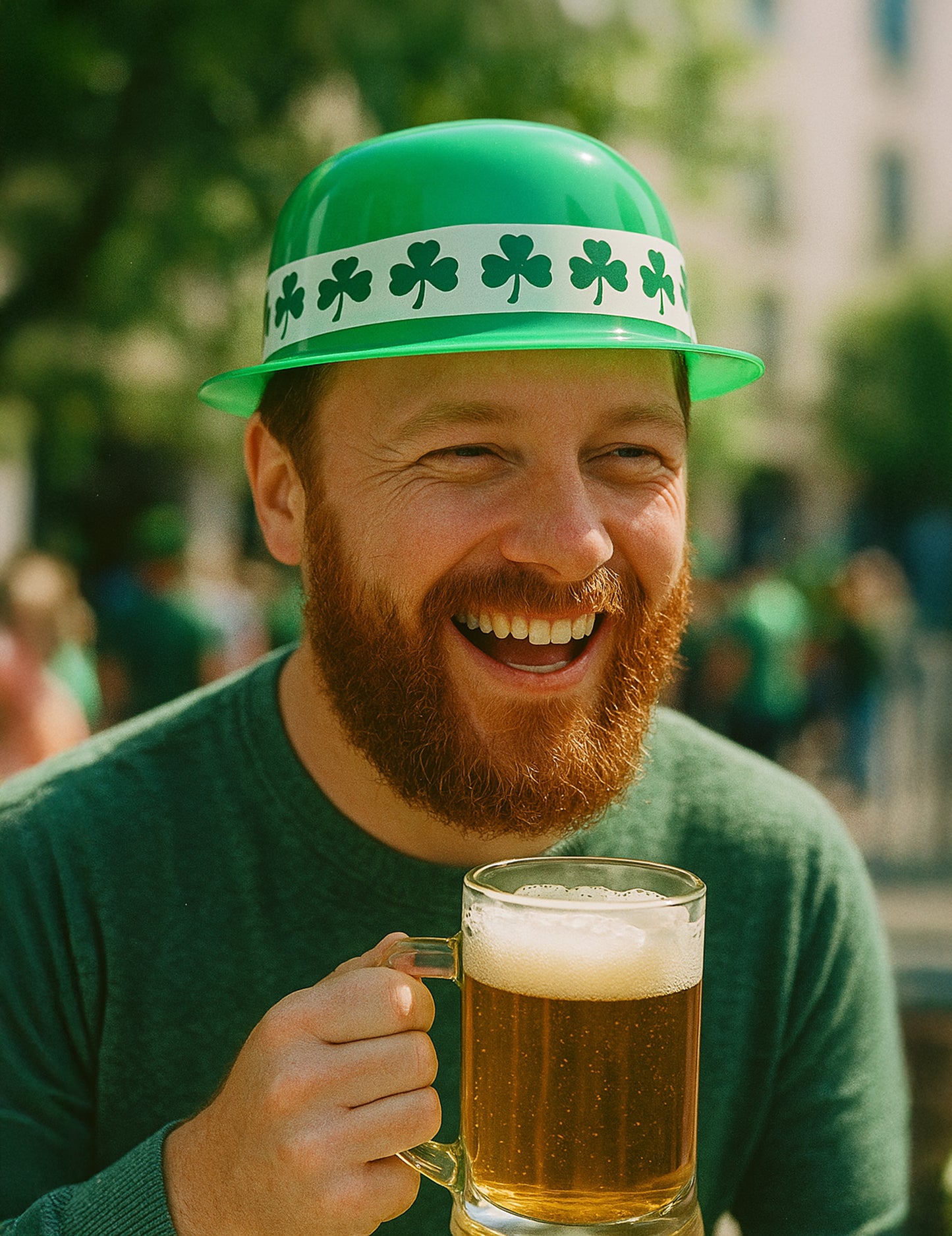 Klobouk Bowler na Den svatého Patrika