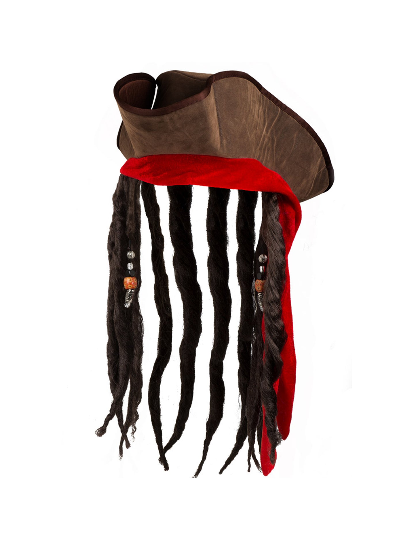 Vue de profil du chapeau de pirate pour adulte