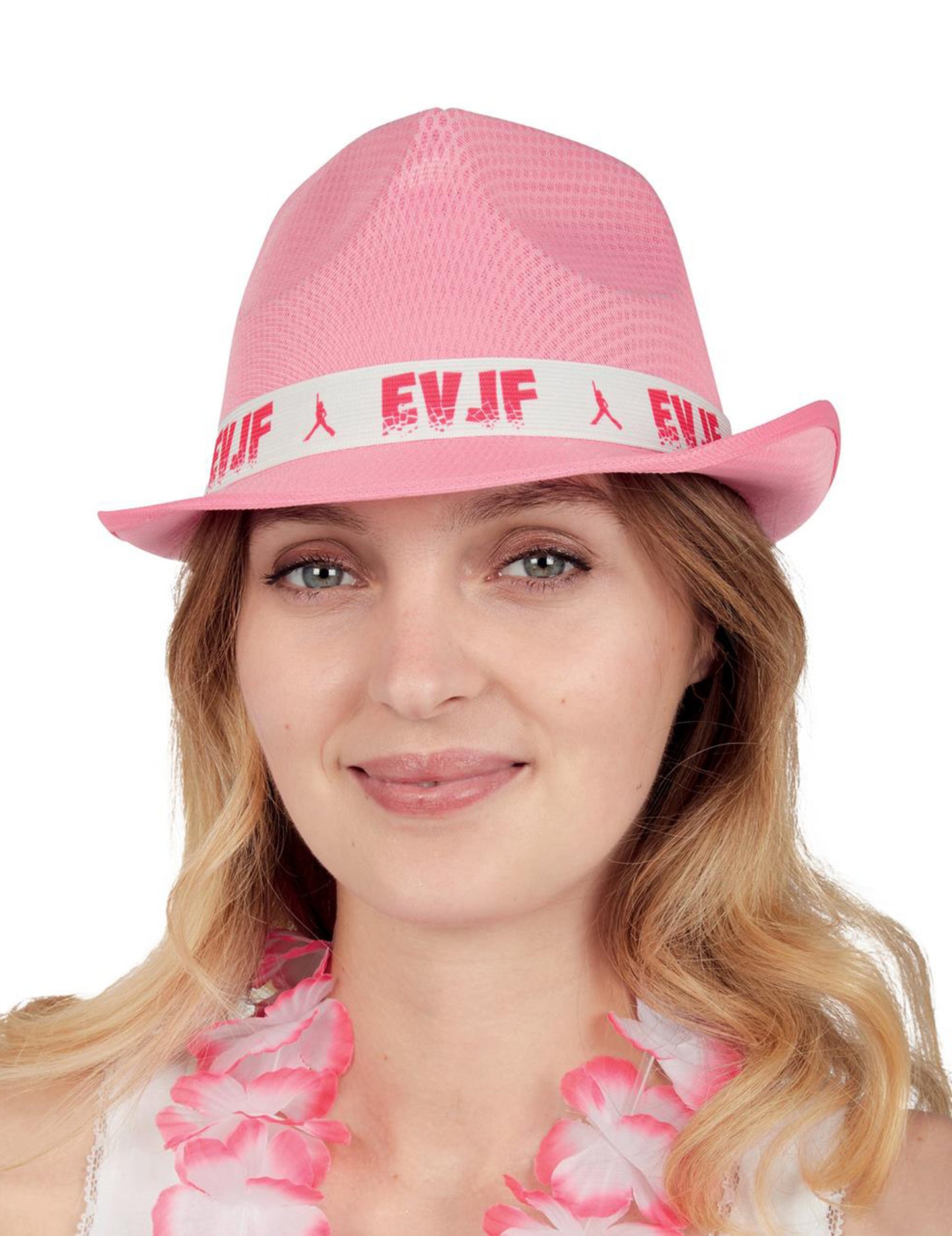 Růžový klobouk pro dospělé na rozlučku se svobodou