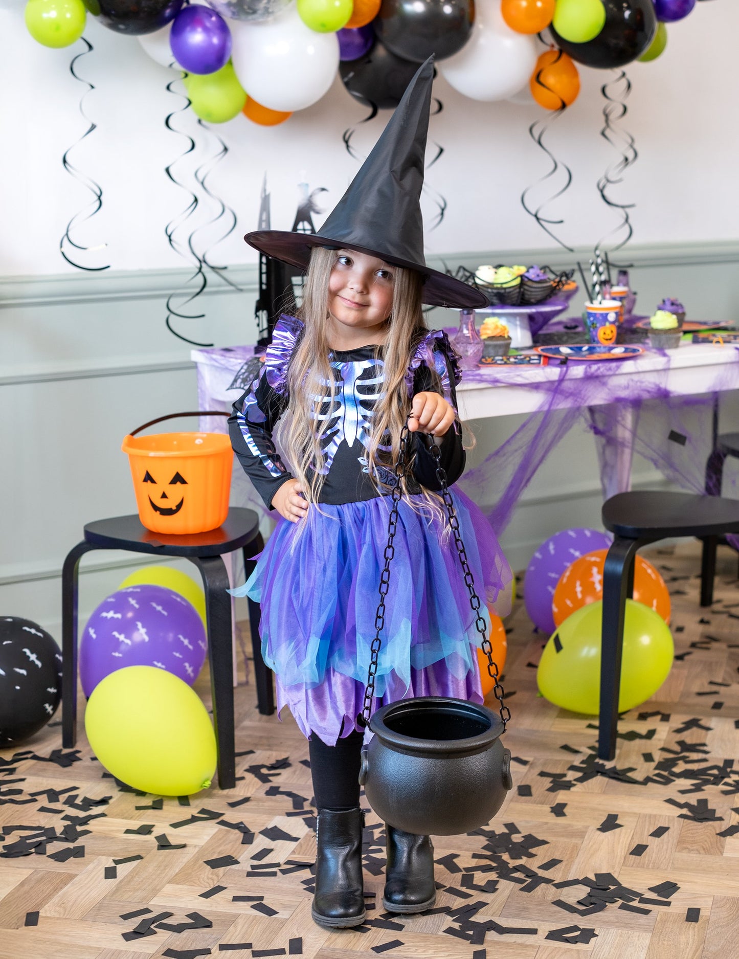 Halloweenský čarodějnický kotel 25 cm