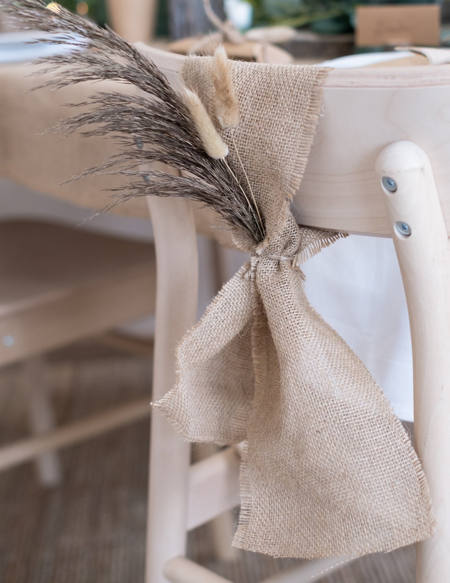 Pytlový běhoun na stůl 15 cm x 5 m přírodní dekorace