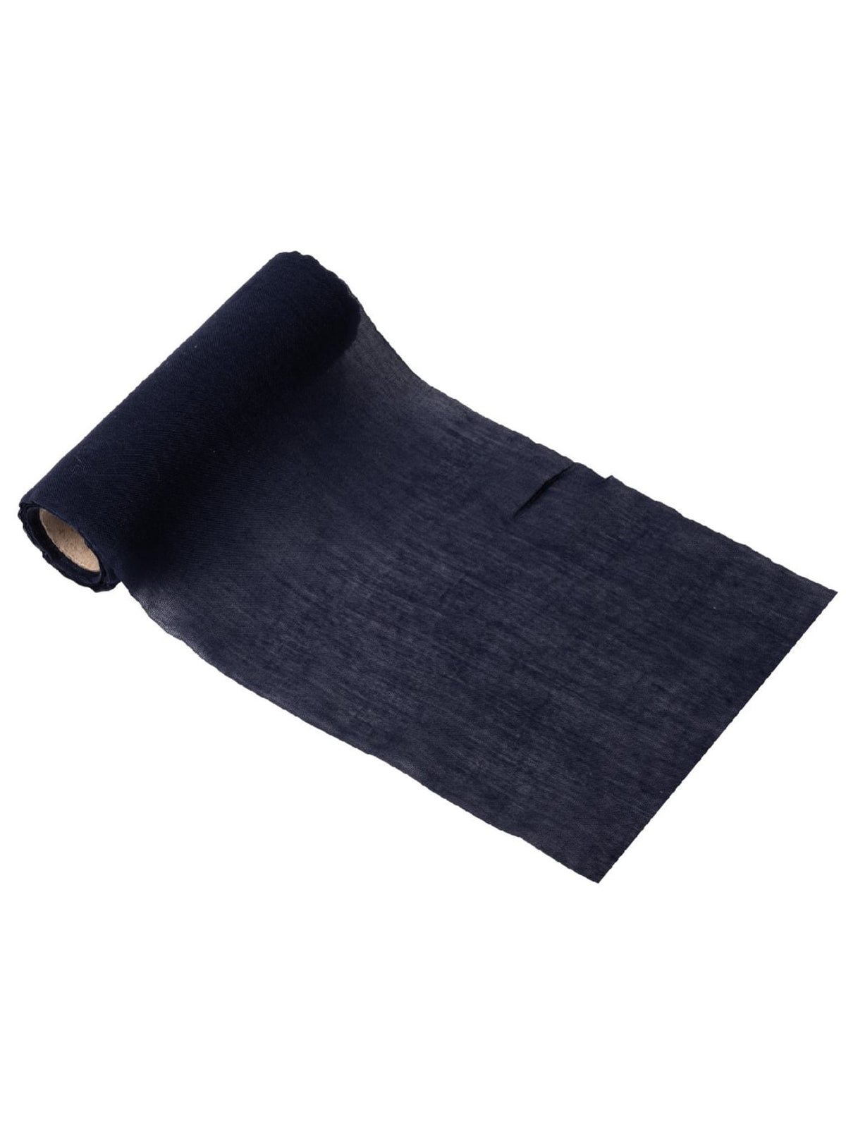 Středový běhoun z mušelínu na svatbu, elegantní tmavě modrá