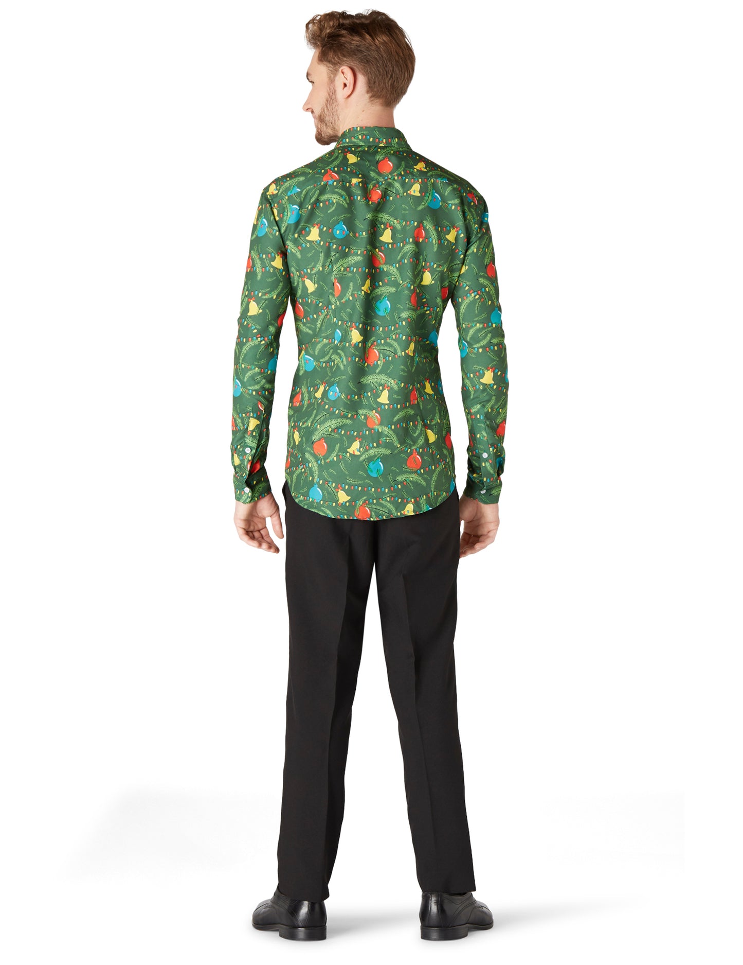 Vánoční tričko Suitmeister pro dospělé se zeleným vzorem