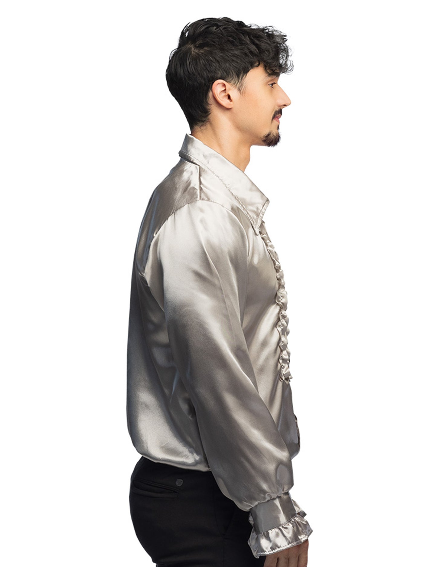 Pánské stříbrné disko tričko