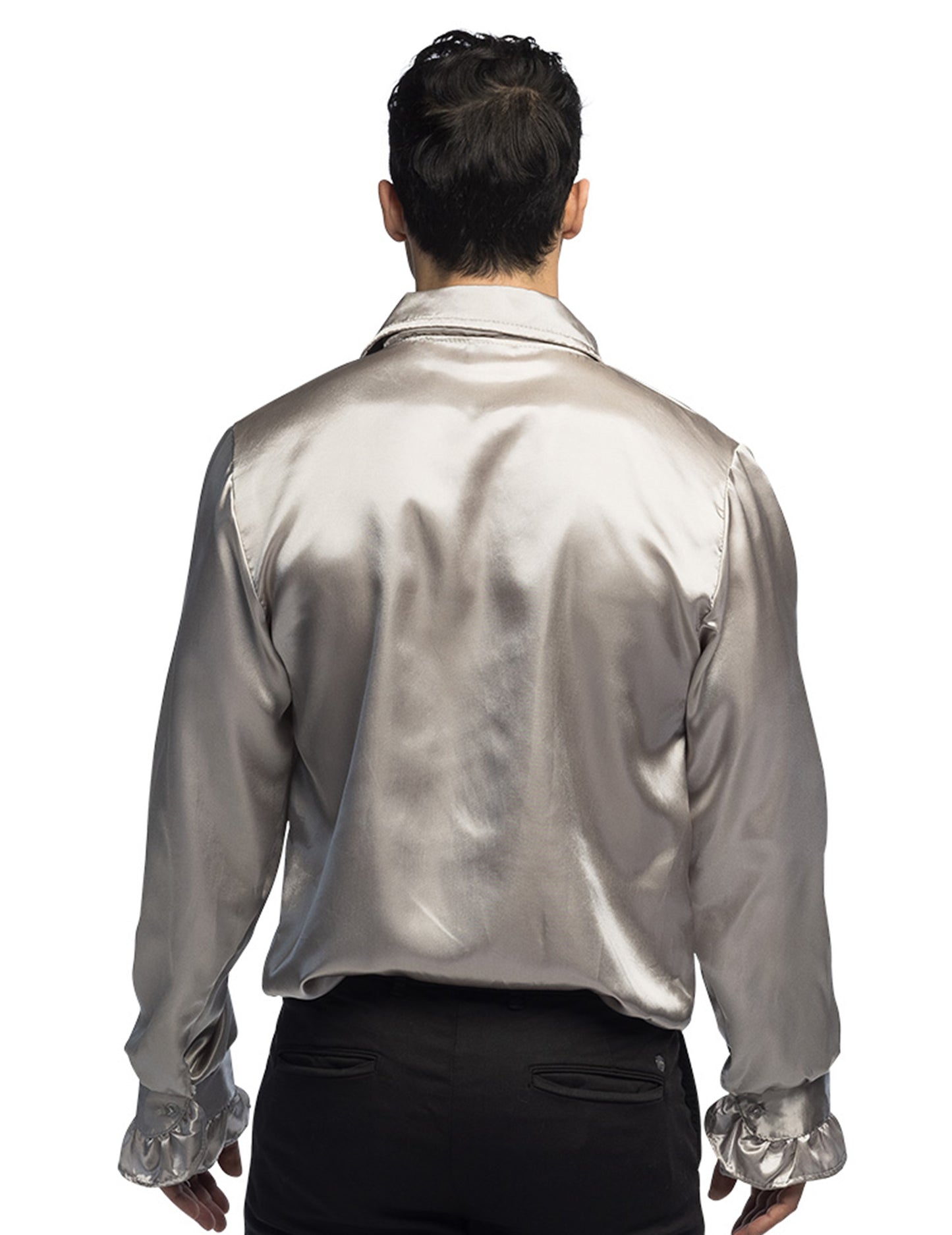 Pánské stříbrné disko tričko