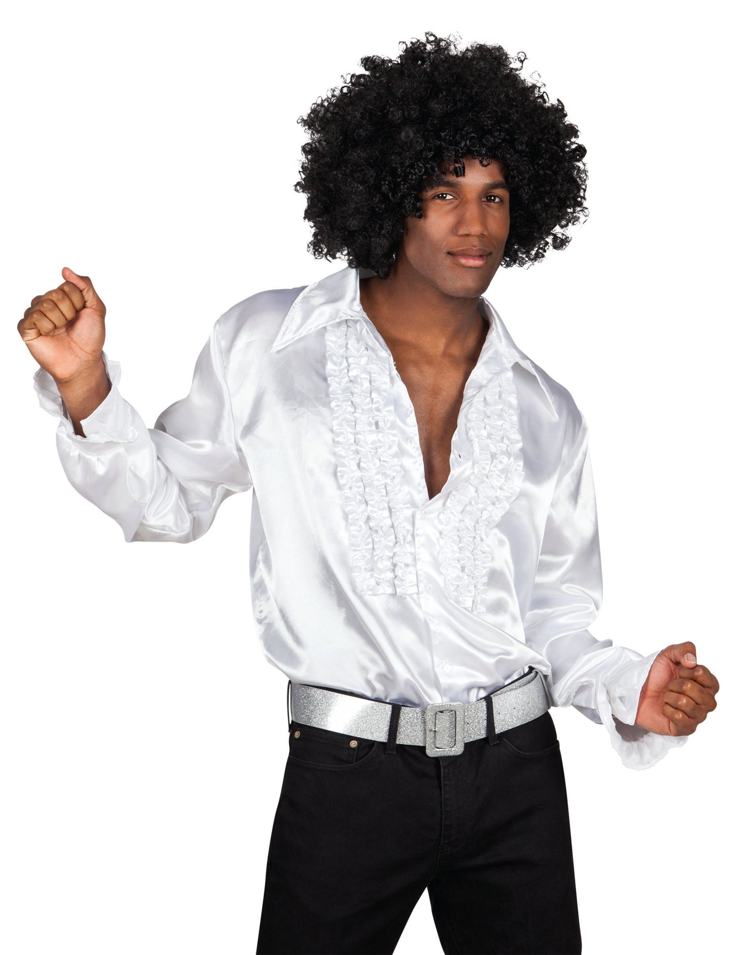 Pánské bílé disko tričko