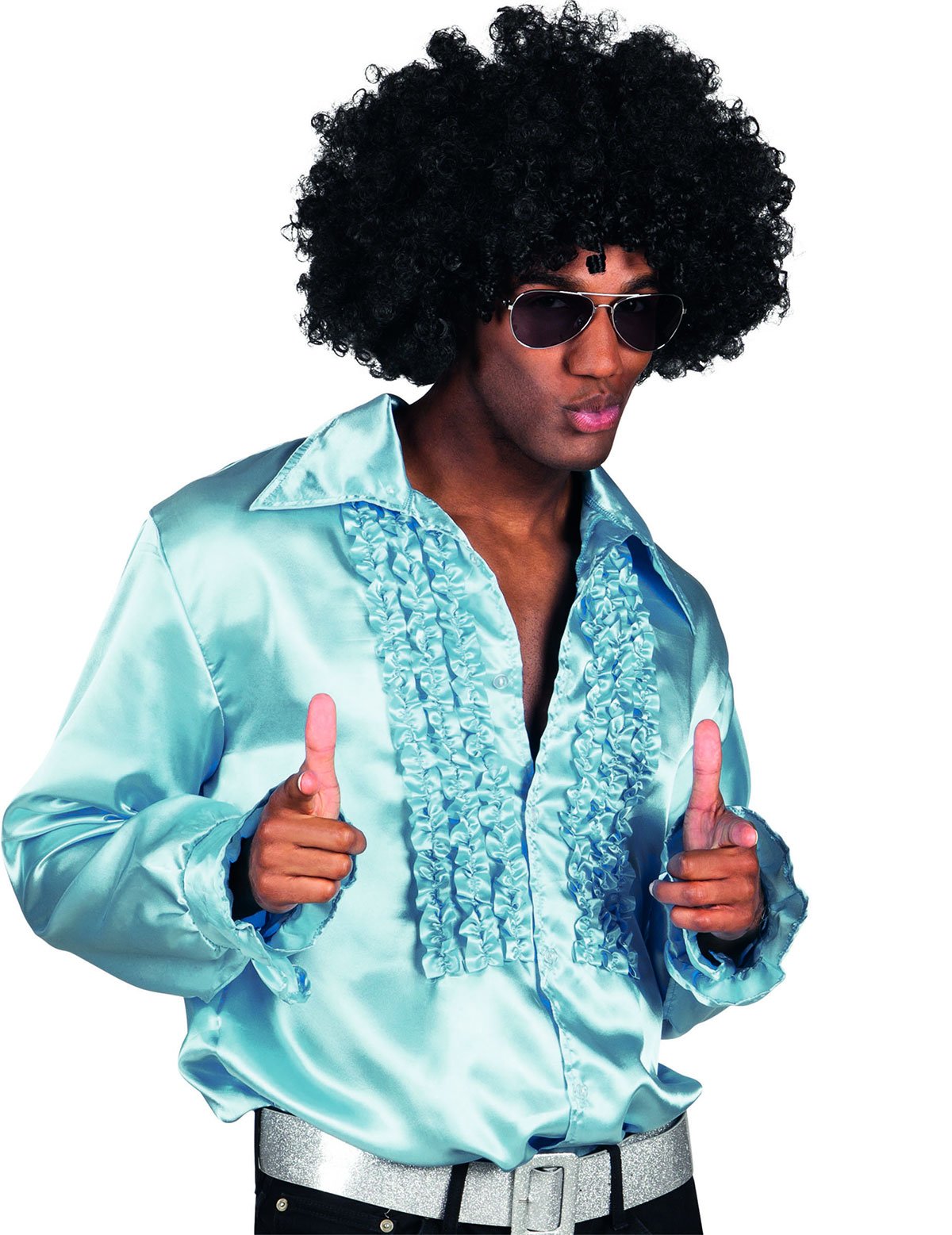 Pánské světle modré disko tričko