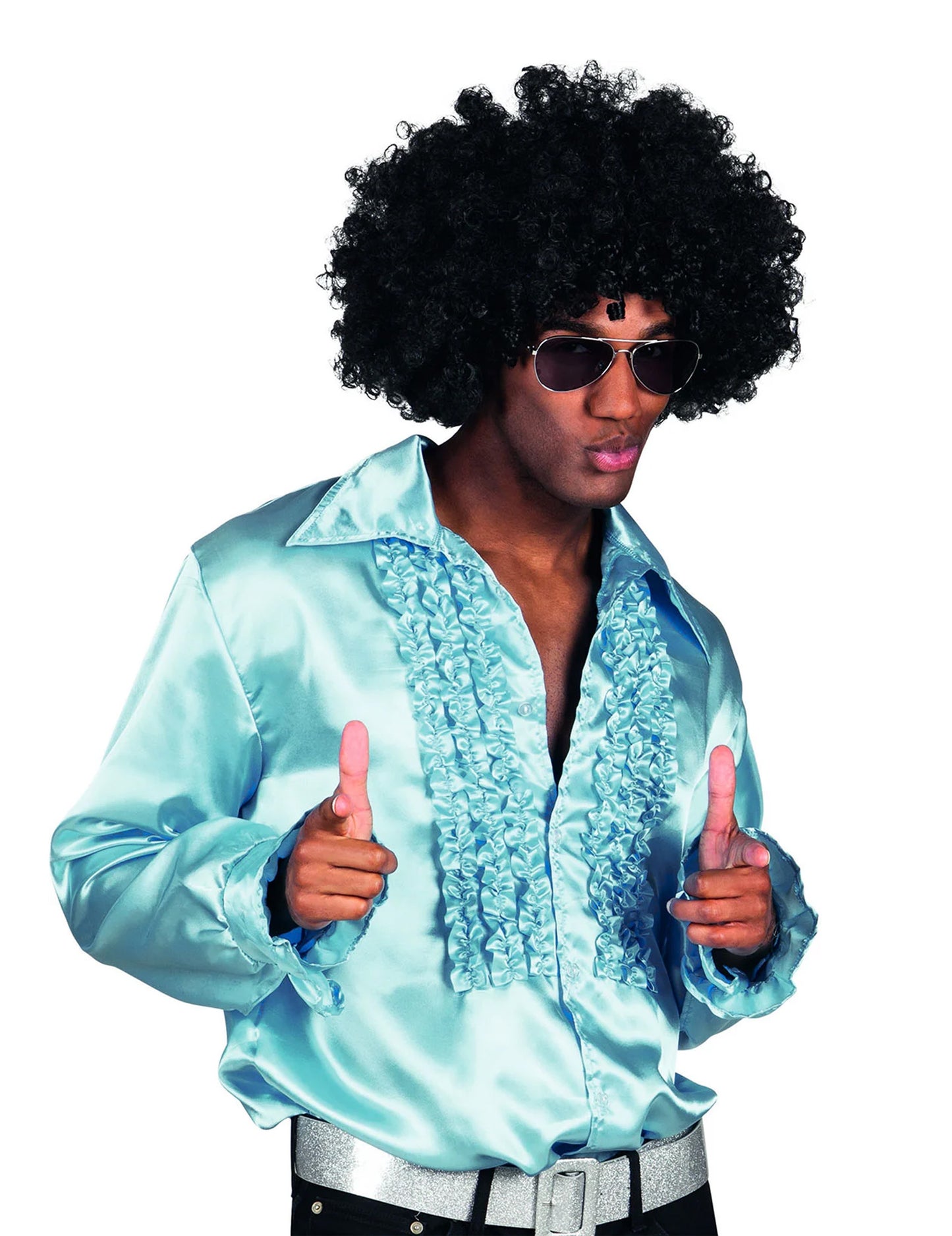 Pánské světle modré disko tričko