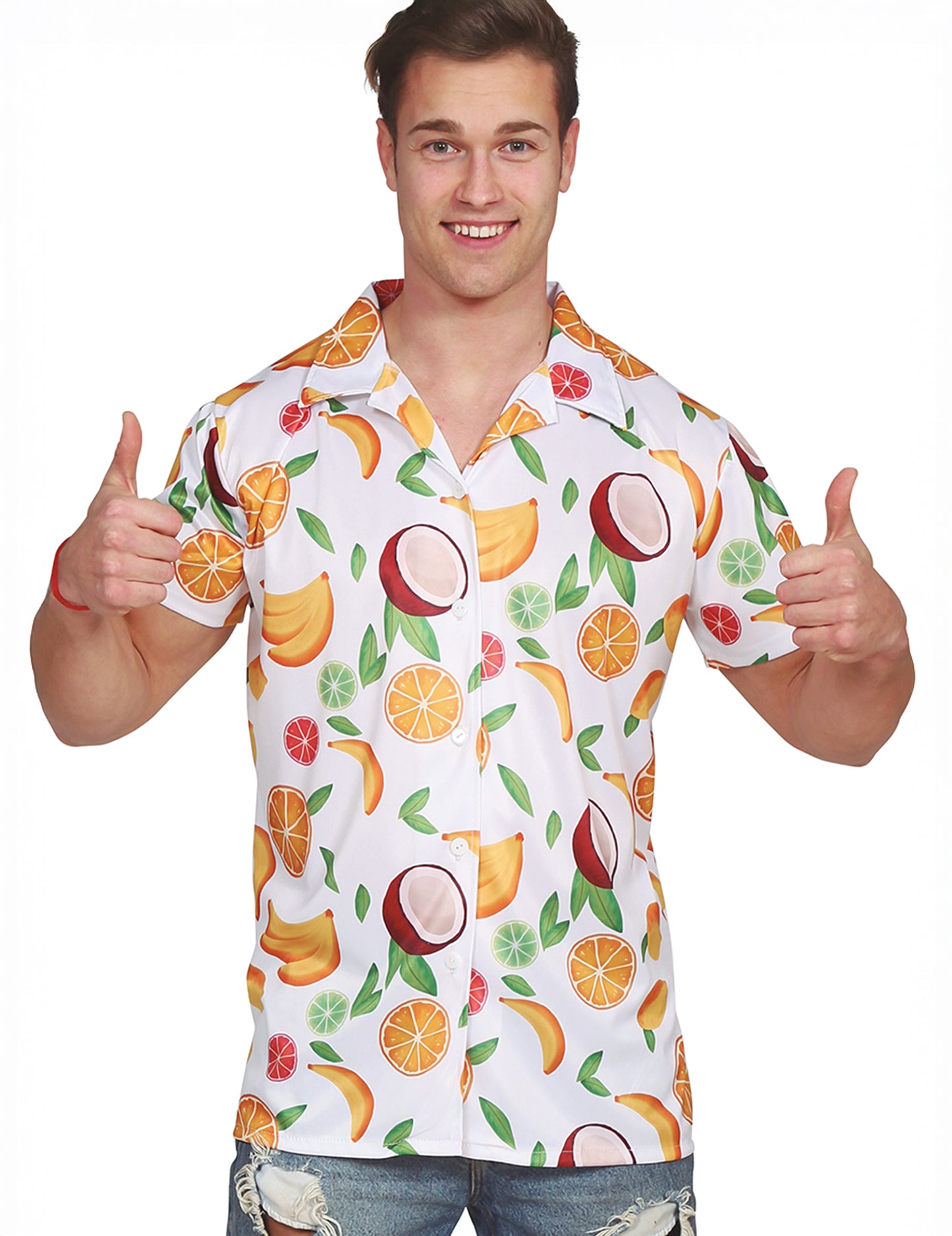 Chemise Hawaïenne Fruits Exotiques Adulte
