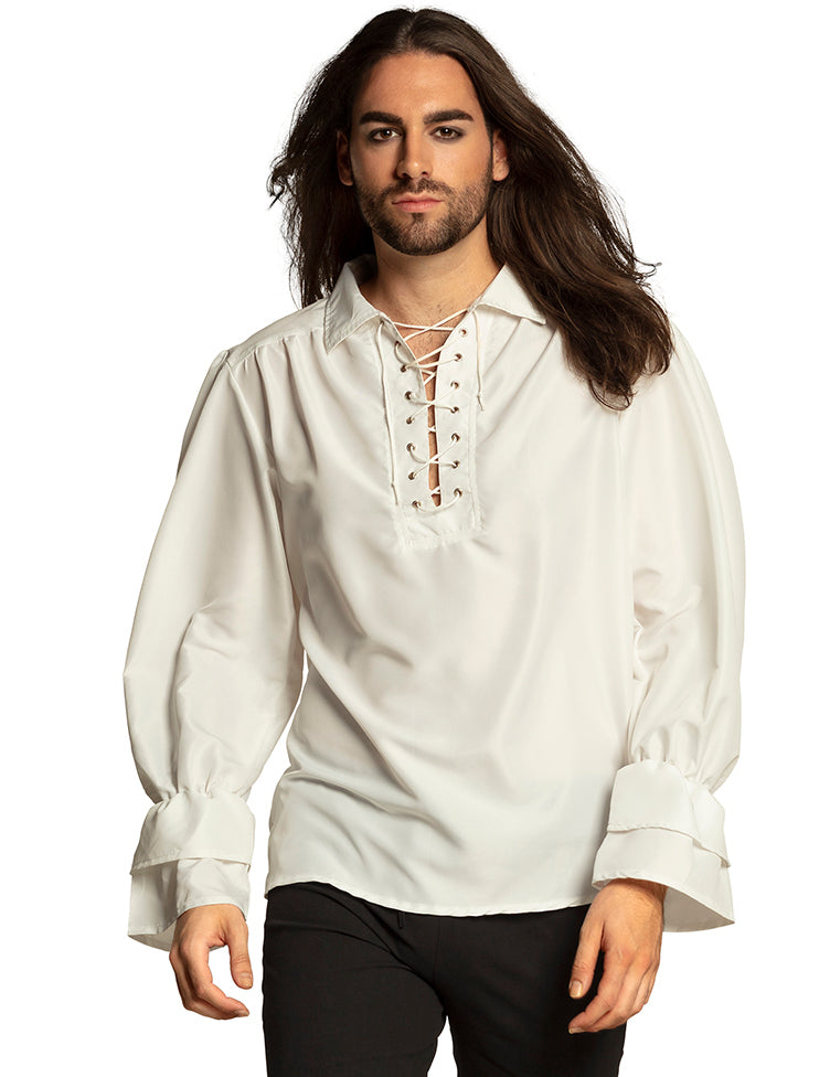 Pánská bílá pirátská halenka