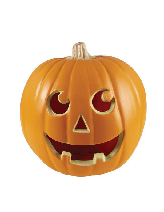 Vue de face de la citrouille lumineuse Halloween
