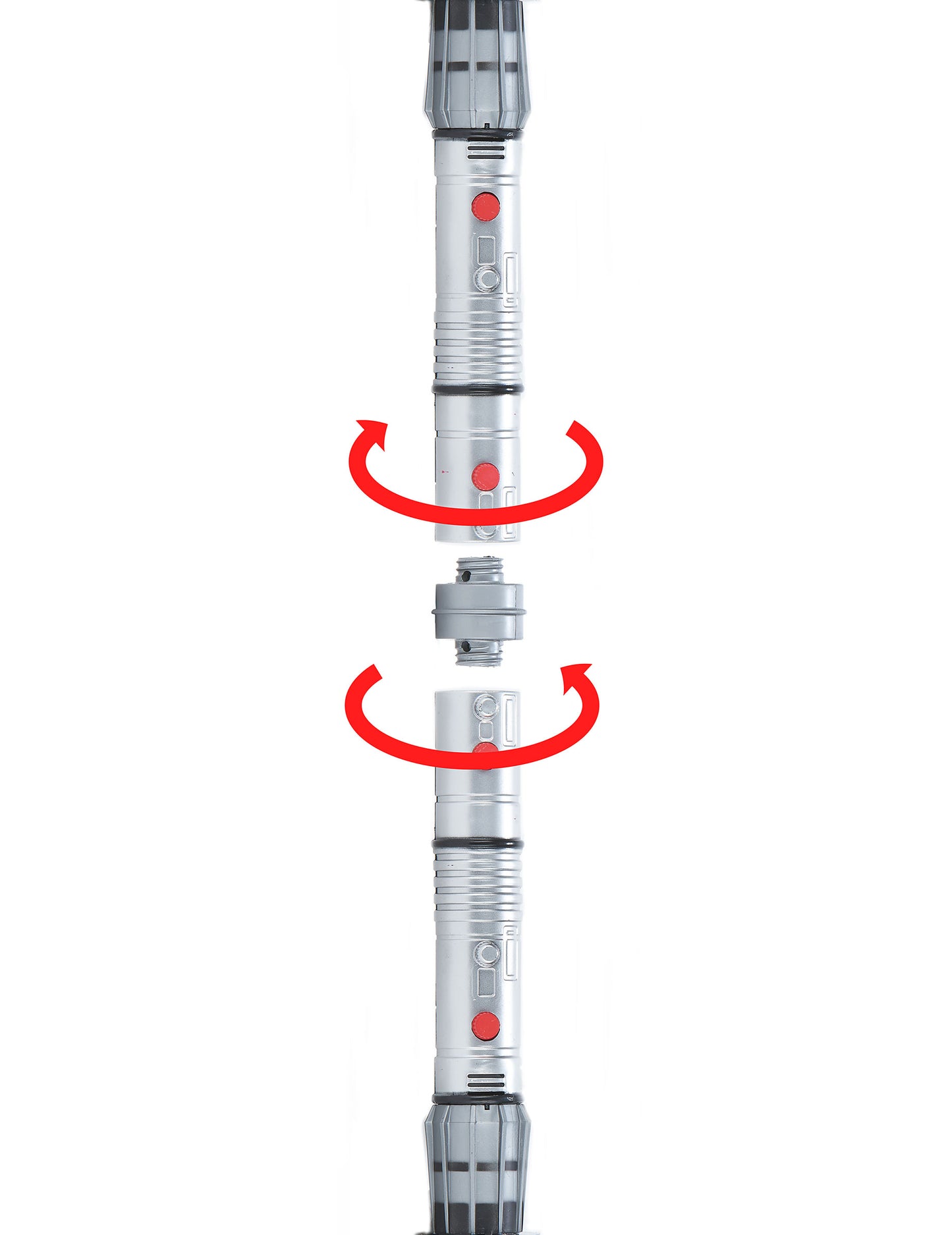 Sada 2 plastových světelných mečů se zvukem pro děti