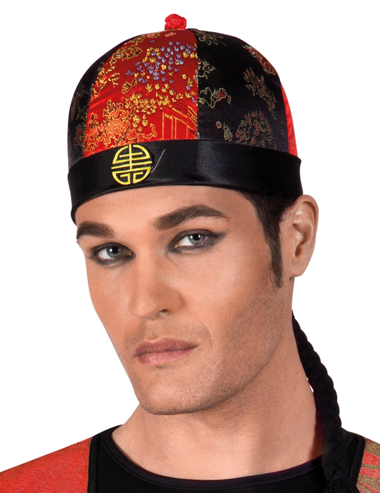 Čínská čelenka s copánky pro dospělé